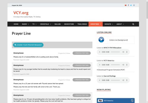 vcyprayerline.org capture - 2024-08-27 01:56:23