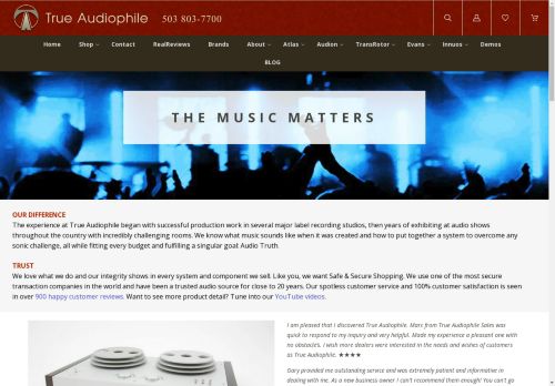 trueaudiophile.store capture - 2024-08-27 02:53:13