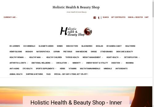 holistichealthandbeautyshop.co.uk capture - 2024-08-27 03:58:32