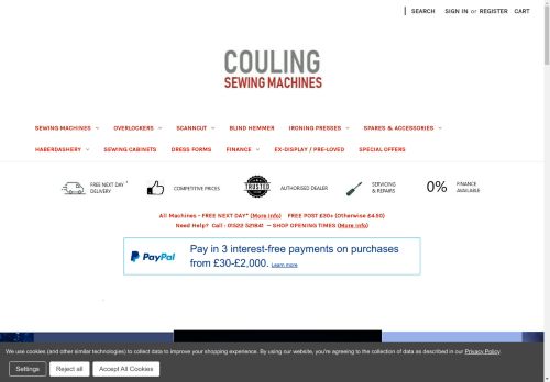coulingsewingmachines.uk capture - 2024-08-27 05:14:49
