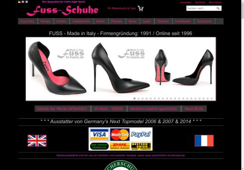 fuss-high-heels-shop.com capture - 2024-08-27 07:09:35