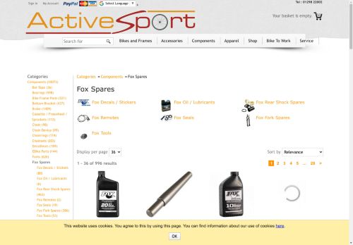 foxspares.com capture - 2024-08-27 07:29:31