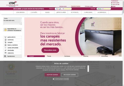 latiendadecolchones.com capture - 2024-08-27 09:53:48