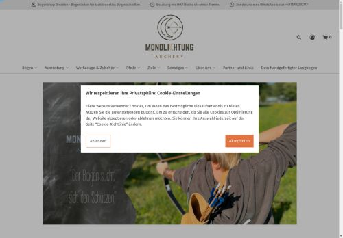 mondlichtung-archery.com capture - 2024-08-27 10:43:20