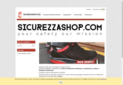 sicurezzashop.com capture - 2024-08-27 11:47:49