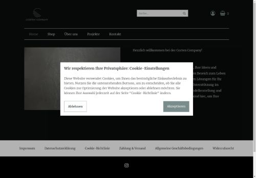 cortencompany.com capture - 2024-08-27 11:52:56