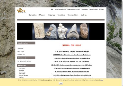 fossilien-onlineshop.info capture - 2024-08-27 13:52:24