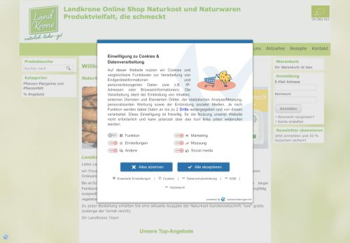 landkrone-shop.info capture - 2024-08-27 13:56:08