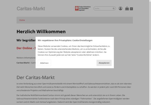 caritas-markt.shop capture - 2024-08-27 16:29:00