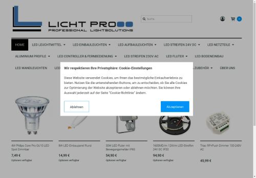 lichtpro.shop capture - 2024-08-27 16:36:49