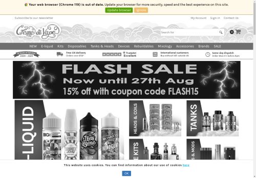 cloud9smoking.co.uk capture - 2024-08-27 17:11:59