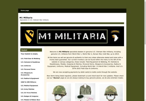 m1militaria.co.uk capture - 2024-08-27 17:37:57