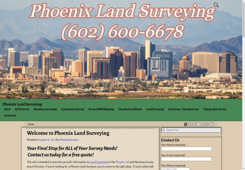 phoenixlandsurveying.com capture - 2024-08-30 15:40:21