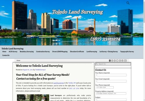 toledolandsurveying.com capture - 2024-08-30 20:32:39