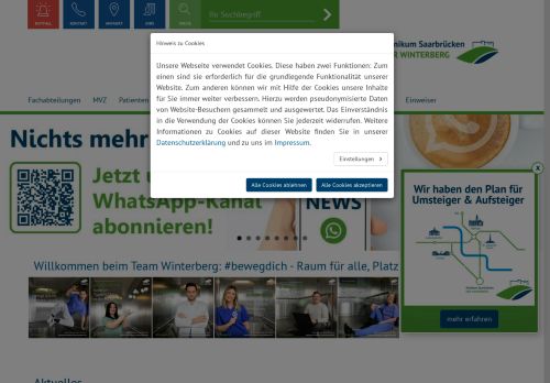 klinikum-saarbruecken.net capture - 2024-09-02 16:04:38