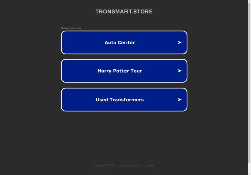 tronsmart.store capture - 2024-09-03 17:25:30