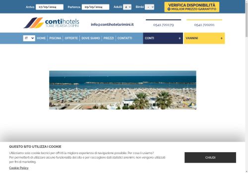 hotelconti.com capture - 2024-09-05 14:31:55
