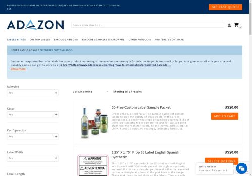 preprintedbarcodelabels.com capture - 2024-09-05 15:59:46