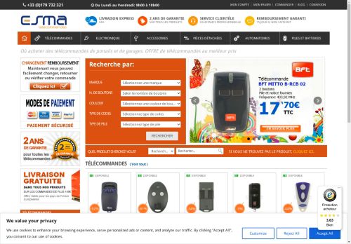 telecommande-esma.com capture - 2024-09-05 17:48:48