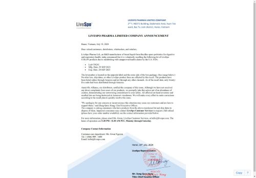 LiveSpo Pharma capture - 2024-09-06 03:39:40
