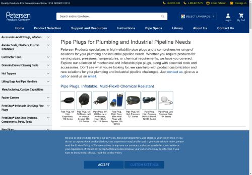 petersenproducts.net capture - 2024-09-08 04:33:03
