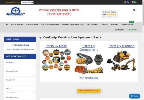 conequipmentparts.net capture - 2024-09-08 04:57:00