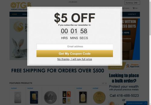 torontogoldbullion.online capture - 2024-09-08 08:12:58