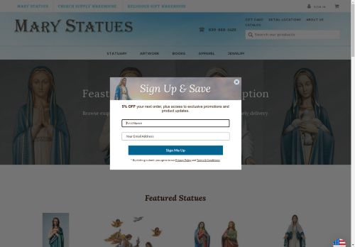 marystatues.org capture - 2024-09-08 10:42:00