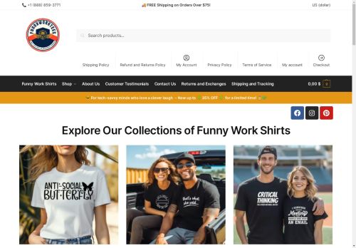 FunnyWorkTees capture - 2025-04-09 22:04:52