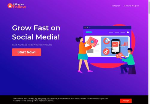 influencefollow.com capture - 2025-04-10 04:58:34