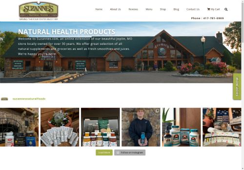 Suzanne's Natural Foods capture - 2025-04-10 13:09:28