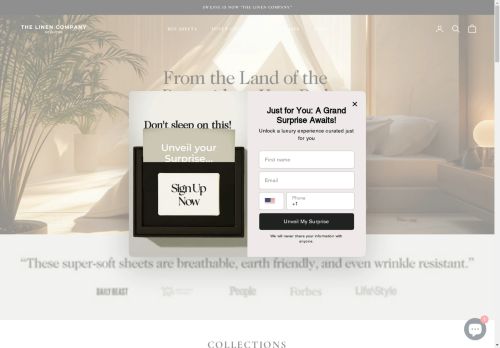 The Linen Company capture - 2025-04-10 15:39:19