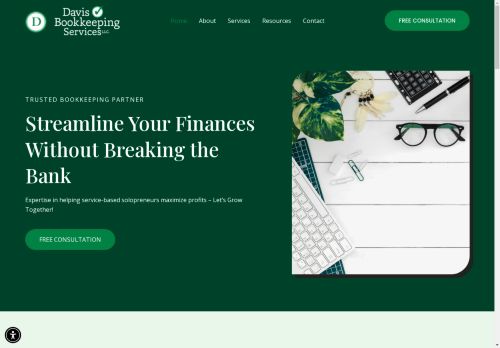 Davis Bookkeeping Services capture - 2025-04-11 08:40:28