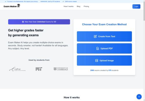 Exam Maker AI capture - 2025-04-11 08:55:33