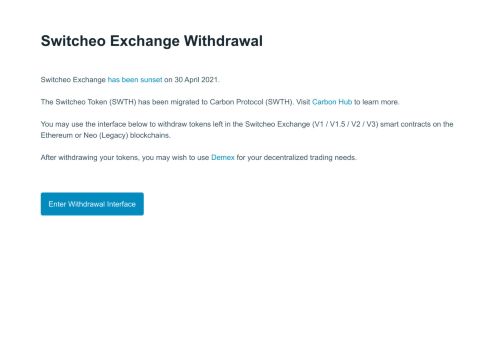 Switcheo Exchange capture - 2025-04-13 07:50:20