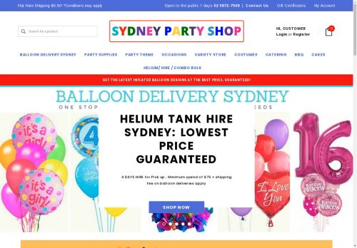 Sydney Party Shop capture - 2025-04-13 08:09:20