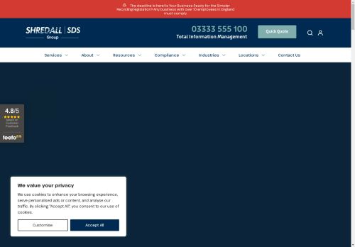 Shredall.co.uk capture - 2025-04-13 08:54:39