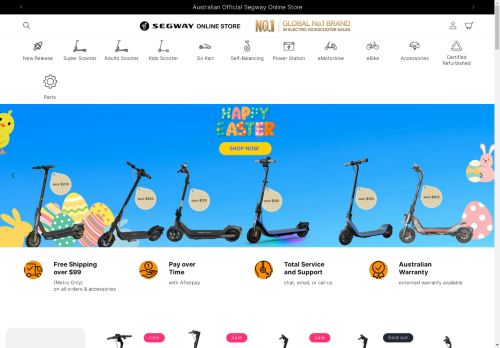 Segway Australia Online Store capture - 2025-04-13 09:05:29