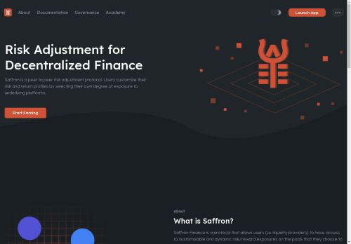 Saffron Finance capture - 2025-04-13 13:17:52