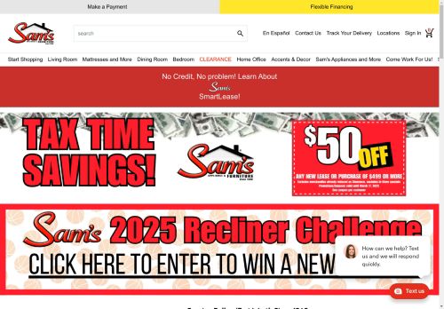 Sam's Furniture & Appliance capture - 2025-04-13 13:35:41