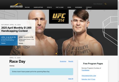 Meadowlands Racing & Entertainment capture - 2025-04-13 15:32:46