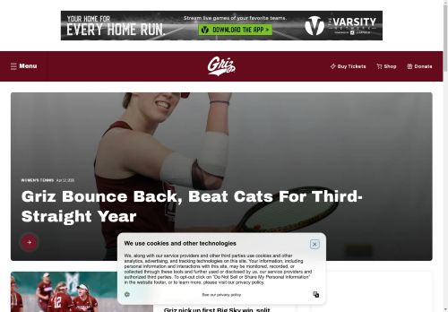 Montana Grizzlies capture - 2025-04-13 16:49:04