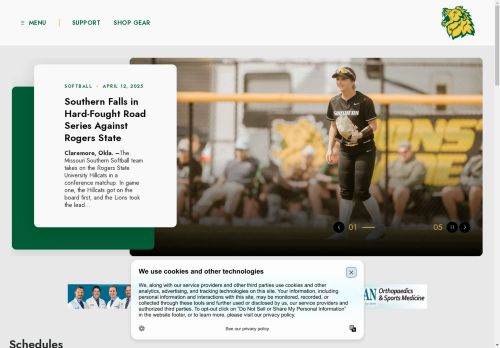 Missouri Southern Lions Athletics capture - 2025-04-13 17:38:10