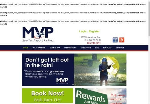 MVP Airport Parking capture - 2025-04-13 17:49:10