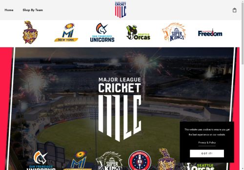 Major League Cricket Shop capture - 2025-04-13 19:31:50