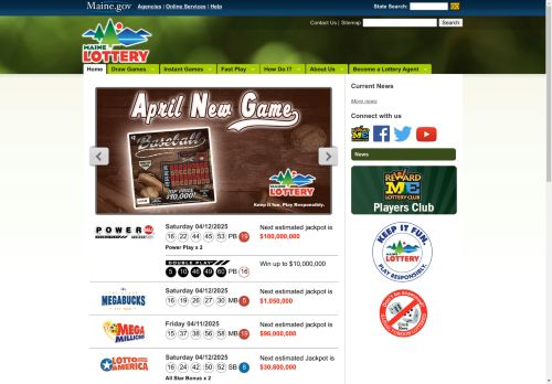 Maine Lottery capture - 2025-04-13 19:56:31