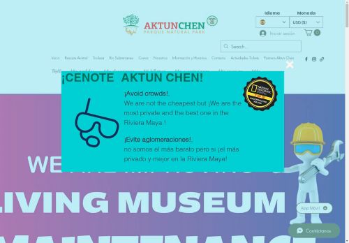 Aktun-chenpark.com capture - 2025-04-14 02:12:50