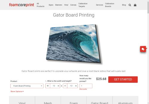 FoamCorePrint.com capture - 2025-04-14 04:40:18