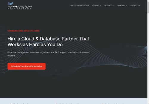 Cornerstone Data Systems capture - 2025-04-14 10:00:24