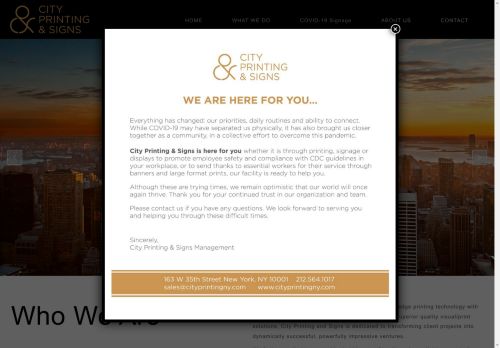 City Printing And Signs capture - 2025-04-14 10:31:00